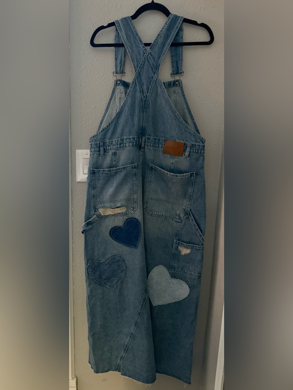 NWOT Free People Key To My Heart Patched Skirtalls - Picture 6 of 10